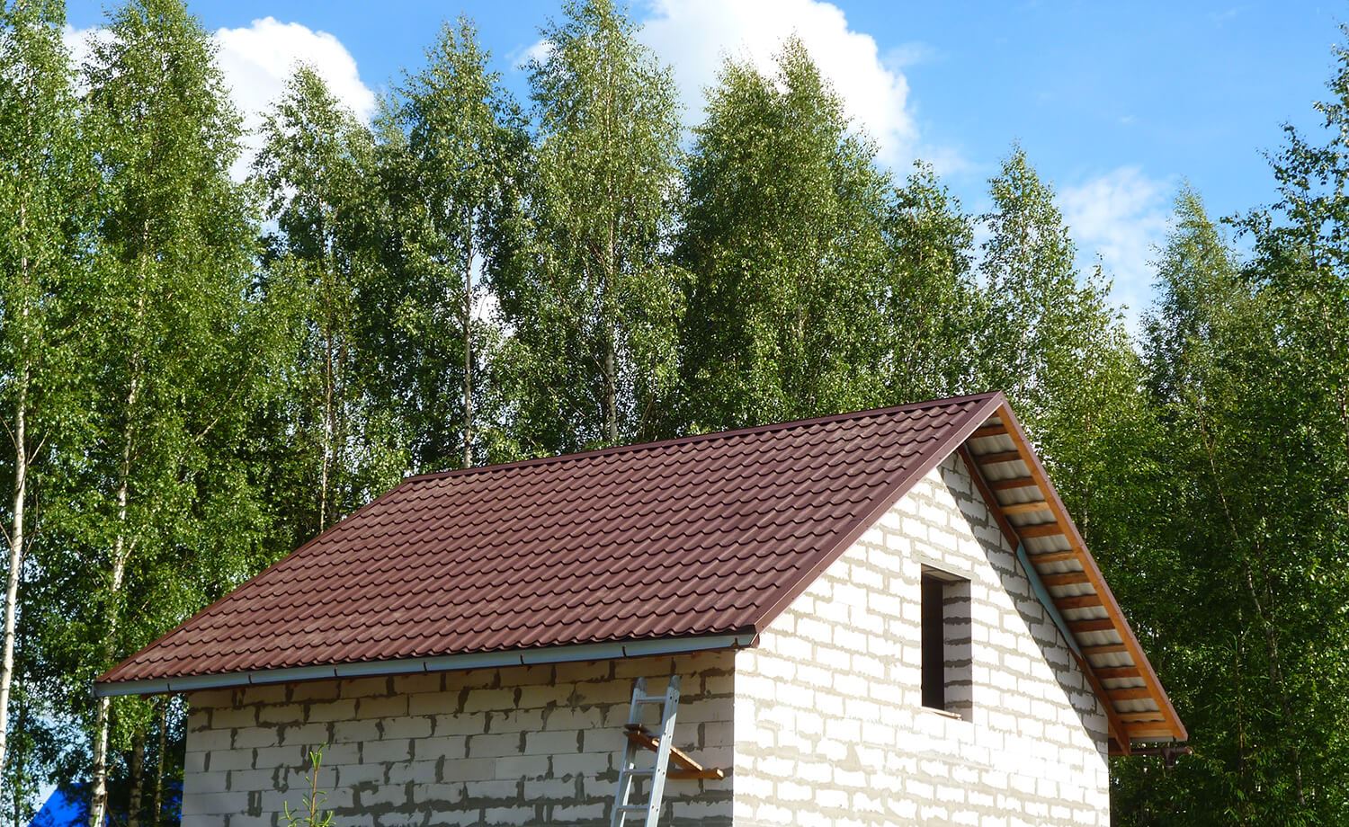 Крыша для дома из газобетона